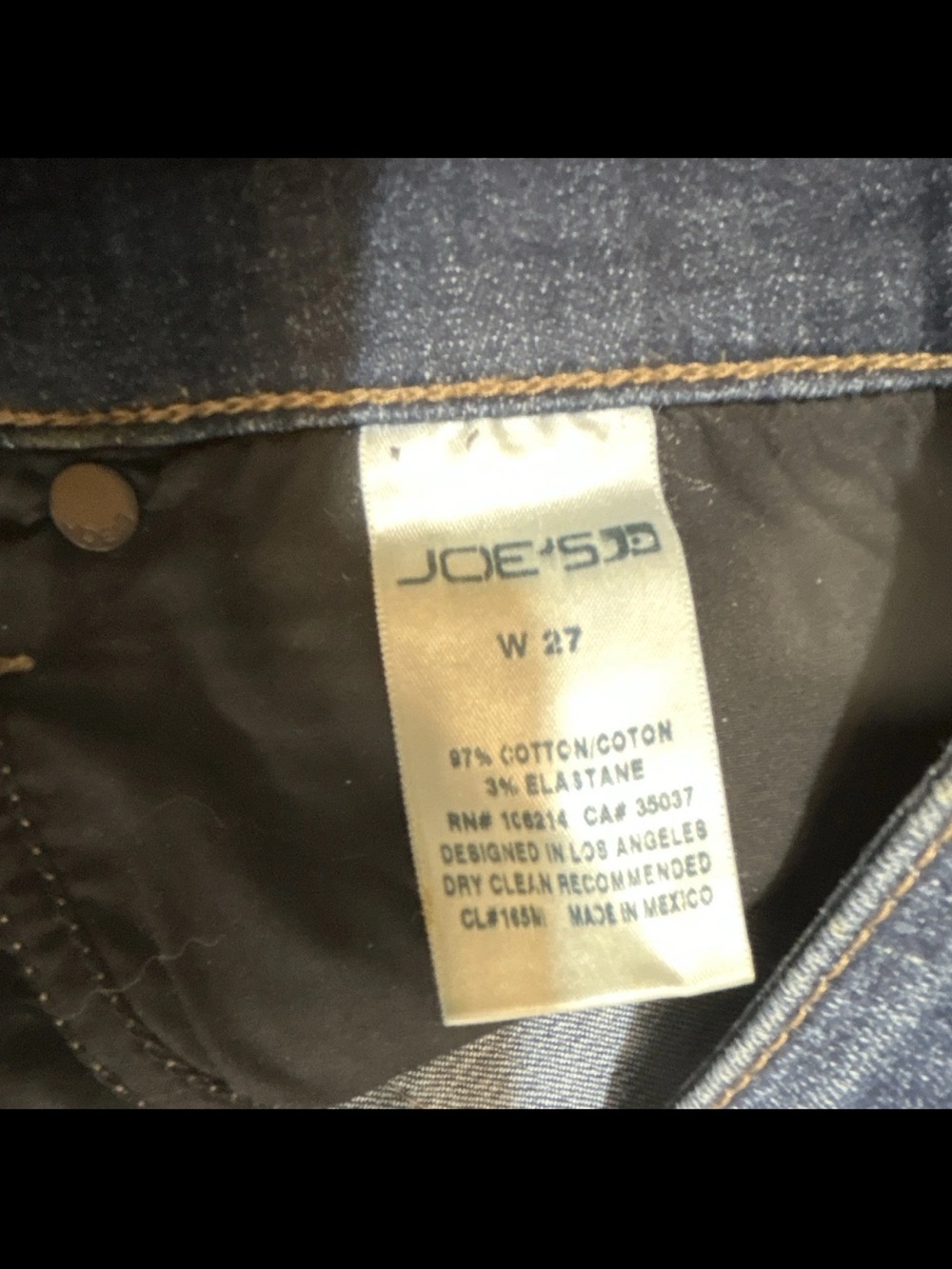 Joe's Jeans Dark Blue Boyfriend Cuffed Jeans - Picture 5 of 6